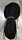 Black Batiste Snood Brown Gold Cording Ties