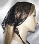 Black Chantilly Floral Lace Mimkhatah Scarf