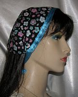 Black Pink Blue Floral Yeled Mimkhatah Kerchiefs