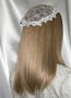 White Lace White Venise Kippah Hair Covering