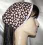 Brown Pink Floral Design Yeled Mimkhatah Kerchief