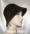 Dark Brown Felt Wool Hat Kova