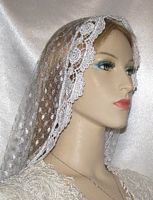 White Organza Veil Head Scarves