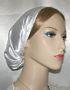 White Satin Mitpachat Snood Hair Covering