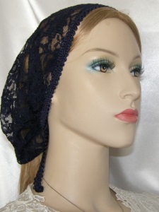 Yehudit Navy ReEmbroidery Lace Mimkhatah