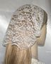 Yehudit Ivory Lace Organza Band Kerchief