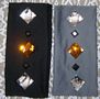 Black or Gray Jeweled Headband