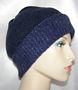 Blue Knit Sparkle Brim Frik Kippah