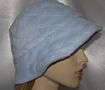 Light Blue Poly Cotton Quilted Hat
