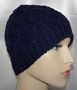 Navy Chunky Knit Frik Kippah Kippot