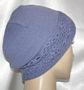 Periwinkle Knit Crochet Brim Frik Kippah