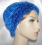 Royal Blue Chenille Shell Frik Kippot