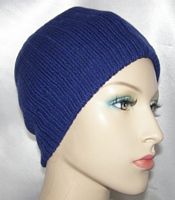 Royal Blue Knit Lined Frik Kippah Kippot