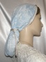 Creme Lace Blue Batiste Lined