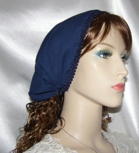 Devorah Navy Poly Sheer Dual Design Mimkhatah