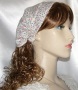 Ivory Orange Floral Cotton Headband