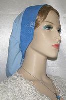 Two-Tone Blue Band Snood