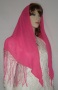 Bright Pink Silk Tiechel
