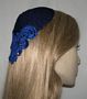 Navy Mercerized Cotton Kippah Sapphire Applique