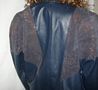 Navy Leather Jacket Coats