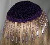 Purple Chenille Mauve Beaded Kippot
