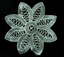 Petal Flower Round Doily Kippah Head Covering Chapel Cap