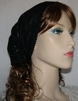Hadassah Black Silver Thread Voile Mimkhatah