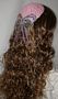 Pink Kippah Bow Sequine Applique