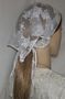 White Chantilly Lace Kerchief Head Covering