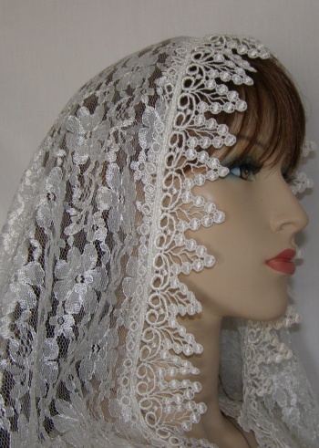 Floral Lace Bridal Veil