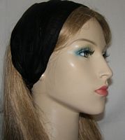Black Cotton Design Headband