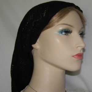 Black Crocheted Snood