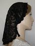 Black Lace Kerchief Headscarf