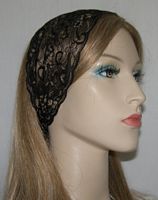Black & Gold Lace Headband