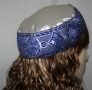 Ecru Crepe Back Satin Buchari Kippah