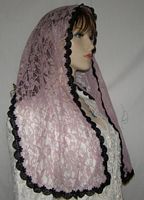 Light Wine Lace Hair wrap