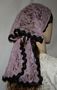 Light Wine Hair Wraps Mantilla Veil