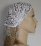 White Lace Beading Head Band