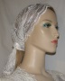 Ivory Floral Venise Trimmed Hairwrap