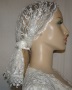 Ivory Lace Trimmed Hairwrap