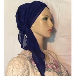 Royal Blue Sheer Scarf Royal Blue Sheer Mitpachat