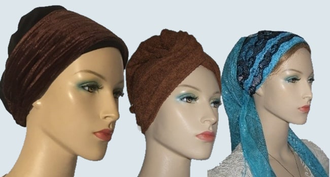 Tichel & Wig Grips | Hair Towels | Headband Accents Head Covering Accessories Banner